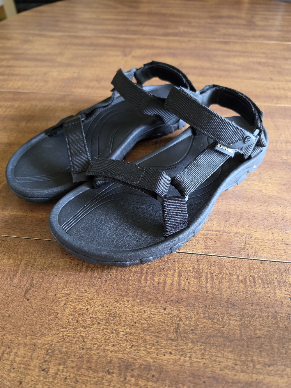 Women's Black Teva Sandals